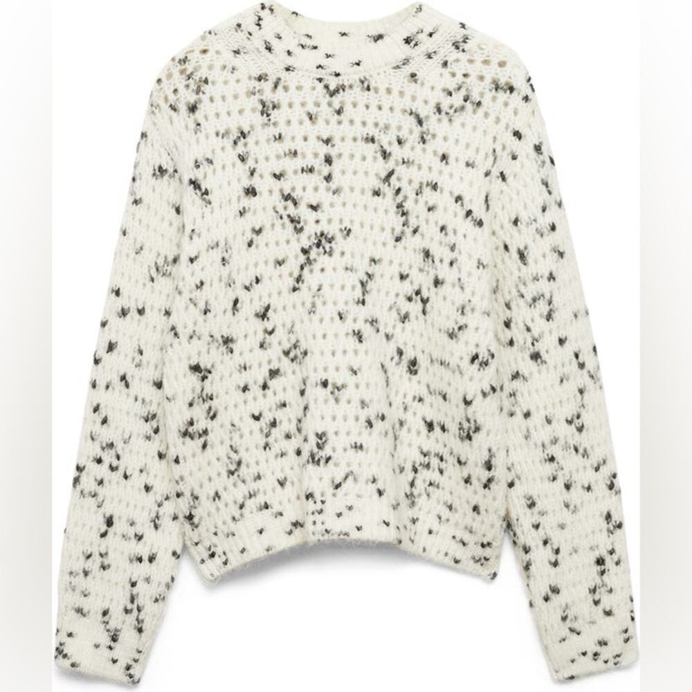 Mango Marbled Open Stitch Sweater